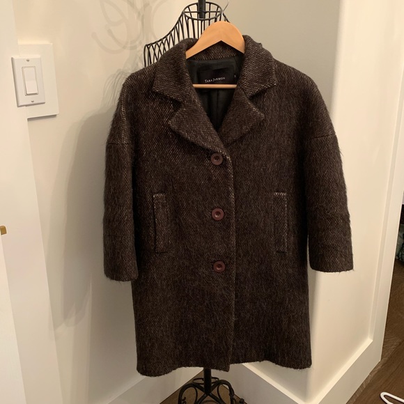 Tara Jarmon Boyfriend Style Coat - Picture 1 of 5